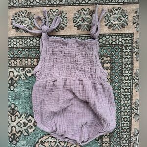 Dusty purple romper. Size 12 months.
